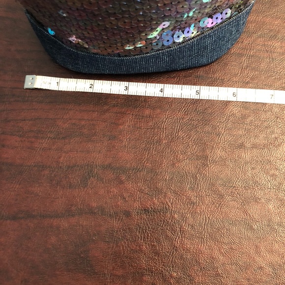 Rare Chanel handbag with sequence and denim - Picture 3 of 6